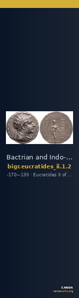 Bactrian and Indo-Greek Coinage Eucratides II 1.2 — CANOA