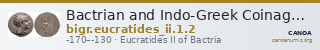 Bactrian and Indo-Greek Coinage Eucratides II 1.2 — CANOA