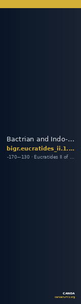 Bactrian and Indo-Greek Coinage Eucratides II 1.20 — CANOA