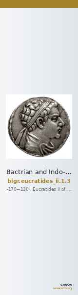 Bactrian and Indo-Greek Coinage Eucratides II 1.3 — CANOA