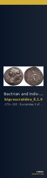 Bactrian and Indo-Greek Coinage Eucratides II 1.9 — CANOA