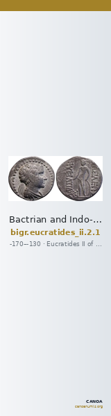 Bactrian and Indo-Greek Coinage Eucratides II 2.1 — CANOA