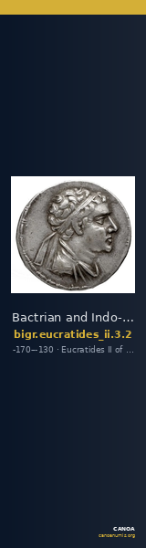 Bactrian and Indo-Greek Coinage Eucratides II 3.2 — CANOA