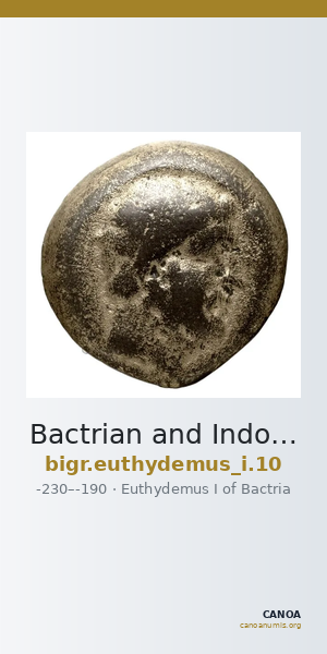 Bactrian and Indo-Greek Coinage Euthydemus I 10 — CANOA