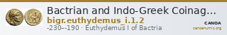 Bactrian and Indo-Greek Coinage Euthydemus I 1.2 — CANOA