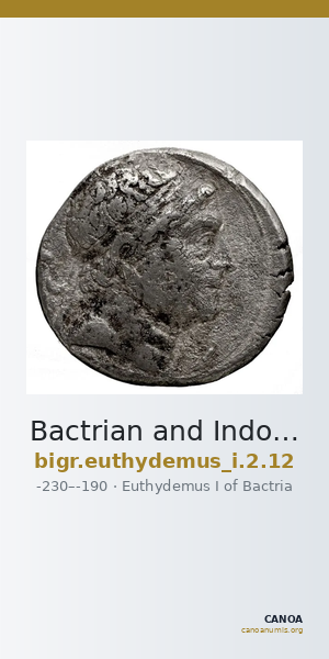 Bactrian and Indo-Greek Coinage Euthydemus I 2.12 — CANOA