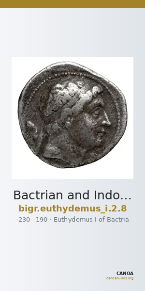 Bactrian and Indo-Greek Coinage Euthydemus I 2.8 — CANOA