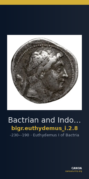 Bactrian and Indo-Greek Coinage Euthydemus I 2.8 — CANOA