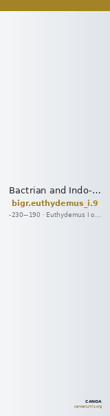 Bactrian and Indo-Greek Coinage Euthydemus I 9 — CANOA
