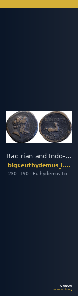Bactrian and Indo-Greek Coinage Euthydemus I 9.1 — CANOA