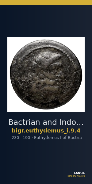Bactrian and Indo-Greek Coinage Euthydemus I 9.4 — CANOA
