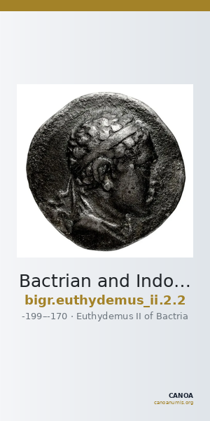 Bactrian and Indo-Greek Coinage Euthydemus II 2.2 — CANOA