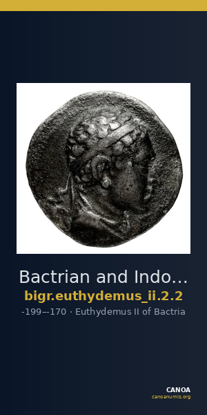 Bactrian and Indo-Greek Coinage Euthydemus II 2.2 — CANOA