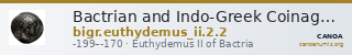 Bactrian and Indo-Greek Coinage Euthydemus II 2.2 — CANOA