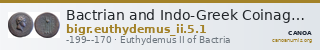 Bactrian and Indo-Greek Coinage Euthydemus II 5.1 — CANOA