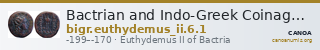Bactrian and Indo-Greek Coinage Euthydemus II 6.1 — CANOA