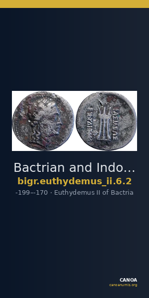 Bactrian and Indo-Greek Coinage Euthydemus II 6.2 — CANOA