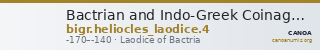 Bactrian and Indo-Greek Coinage Heliocles and Laodice 4 — CANOA