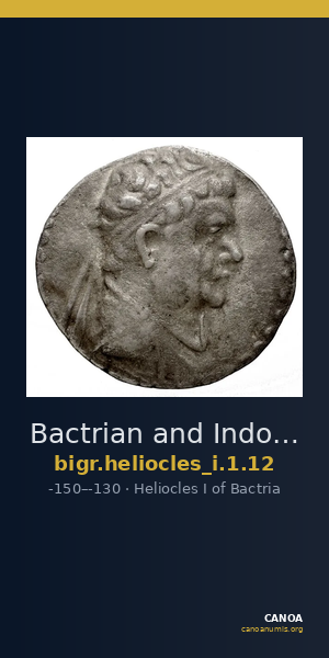 Bactrian and Indo-Greek Coinage Heliocles I 1.12 — CANOA