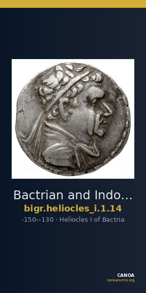 Bactrian and Indo-Greek Coinage Heliocles I 1.14 — CANOA