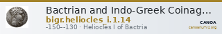 Bactrian and Indo-Greek Coinage Heliocles I 1.14 — CANOA
