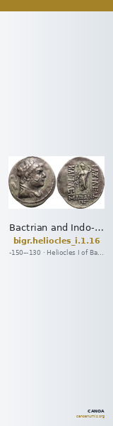 Bactrian and Indo-Greek Coinage Heliocles I 1.16 — CANOA