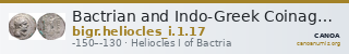 Bactrian and Indo-Greek Coinage Heliocles I 1.17 — CANOA