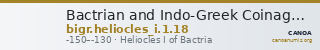 Bactrian and Indo-Greek Coinage Heliocles I 1.18 — CANOA