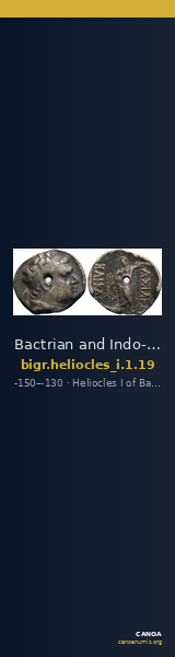 Bactrian and Indo-Greek Coinage Heliocles I 1.19 — CANOA