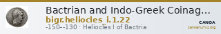 Bactrian and Indo-Greek Coinage Heliocles I 1.22 — CANOA