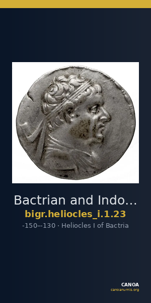 Bactrian and Indo-Greek Coinage Heliocles I 1.23 — CANOA