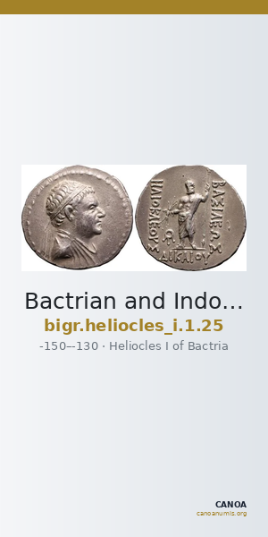 Bactrian and Indo-Greek Coinage Heliocles I 1.25 — CANOA