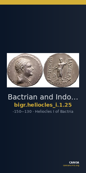Bactrian and Indo-Greek Coinage Heliocles I 1.25 — CANOA