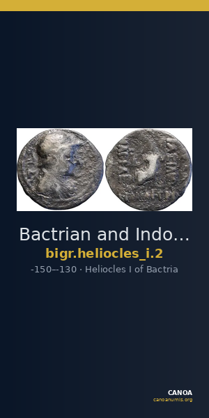 Bactrian and Indo-Greek Coinage Heliocles I 2 — CANOA