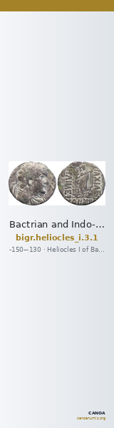 Bactrian and Indo-Greek Coinage Heliocles I 3.1 — CANOA