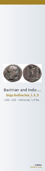 Bactrian and Indo-Greek Coinage Heliocles I 3.3 — CANOA