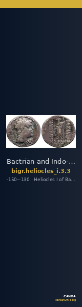 Bactrian and Indo-Greek Coinage Heliocles I 3.3 — CANOA