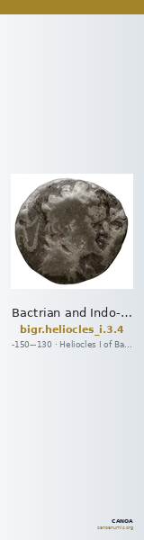 Bactrian and Indo-Greek Coinage Heliocles I 3.4 — CANOA