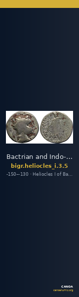 Bactrian and Indo-Greek Coinage Heliocles I 3.5 — CANOA