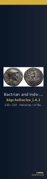 Bactrian and Indo-Greek Coinage Heliocles I 4.1 — CANOA