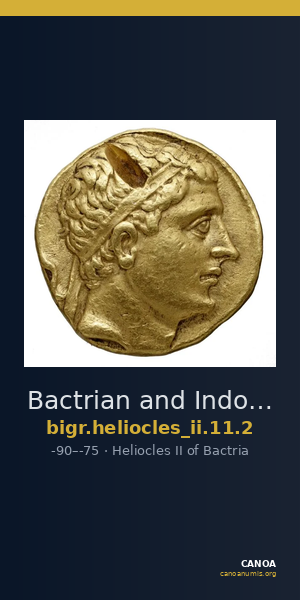 Bactrian and Indo-Greek Coinage Heliocles II 11.2 — CANOA