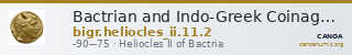 Bactrian and Indo-Greek Coinage Heliocles II 11.2 — CANOA