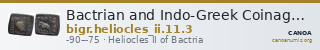 Bactrian and Indo-Greek Coinage Heliocles II 11.3 — CANOA