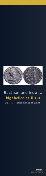 Bactrian and Indo-Greek Coinage Heliocles II 1.3 — CANOA