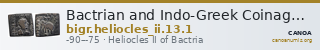 Bactrian and Indo-Greek Coinage Heliocles II 13.1 — CANOA