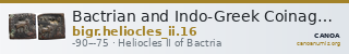 Bactrian and Indo-Greek Coinage Heliocles II 16 — CANOA