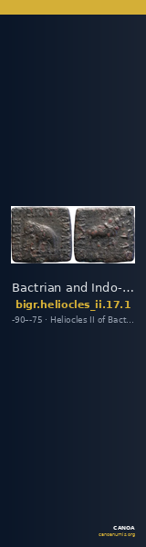Bactrian and Indo-Greek Coinage Heliocles II 17.1 — CANOA