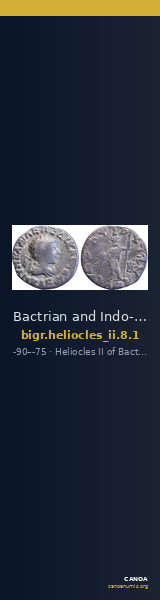 Bactrian and Indo-Greek Coinage Heliocles II 8.1 — CANOA