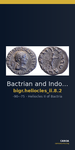 Bactrian and Indo-Greek Coinage Heliocles II 8.2 — CANOA