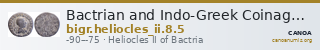 Bactrian and Indo-Greek Coinage Heliocles II 8.5 — CANOA